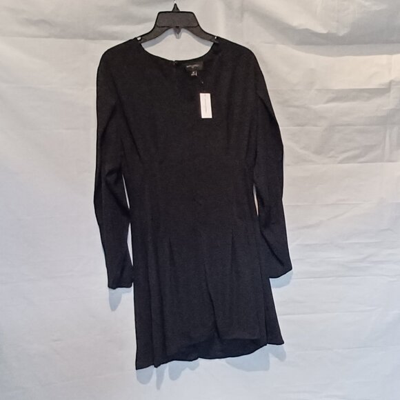 NWT sz 10 Black Banana Republic Factory Georgette Fit and Flare Mini Dress - Picture 3 of 5